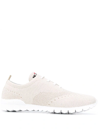Shop Kiton Cashmere Sneakers In Beige