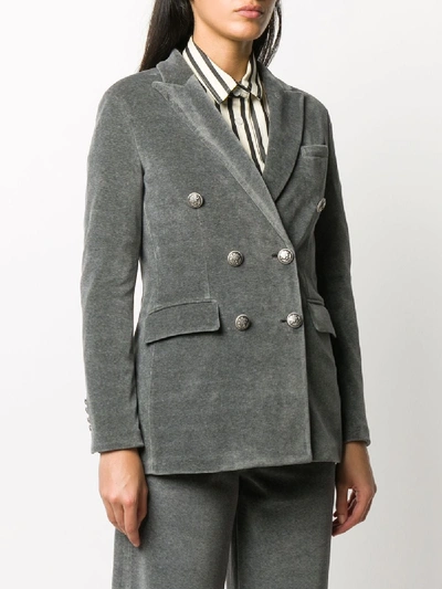 Shop Circolo 1901 Cotton Jacket In Grey