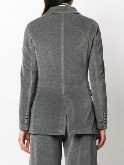 Shop Circolo 1901 Cotton Jacket In Grey