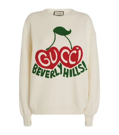 Shop Gucci Beverly Hills Cherry Sweatshirt