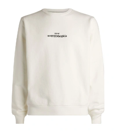 Shop Maison Margiela Upside-down Logo Sweatshirt