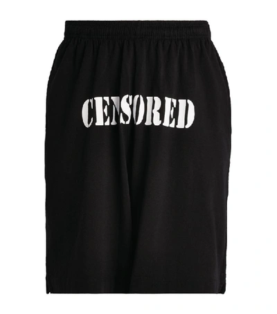 Shop Vetements Censored Shorts