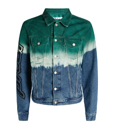 Shop Off-white Dip-dye Denim Jacket