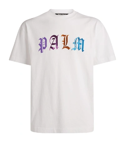 Shop Palm Angels Gothic Logo T-shirt