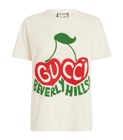 Shop Gucci Beverly Hills Cherry T-shirt