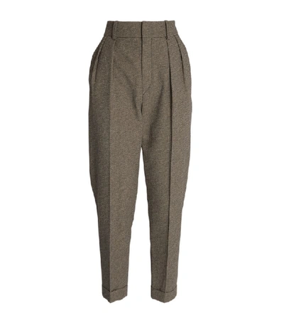 Shop Isabel Marant Pleat-front Oceyo Trousers