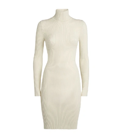 Shop Wolford Wool-cotton Ribbed Dress