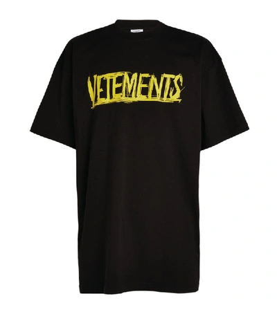 Shop Vetements Oversized Tour Logo T-shirt
