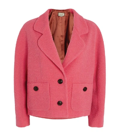 Shop Gucci Wool-rich Cropped Jacket