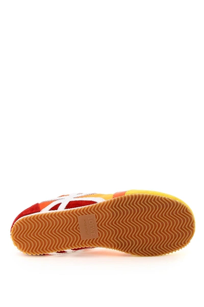 Shop Loewe Runner Sneakers Monogram In Yellow,orange,red