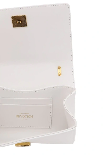 Shop Dolce & Gabbana Devotion Crossbody Mini Bag In White