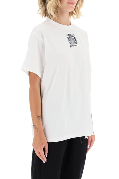 Shop Burberry Carrick Printed T-shirt In White