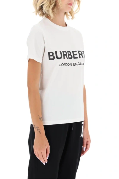 Shop Burberry Shotover T-shirt With Logo In White,black