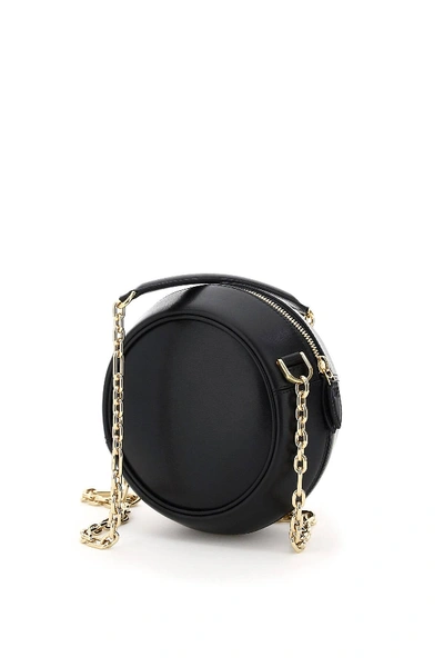 Shop Lanvin Cookie Round Mini Bag In Black