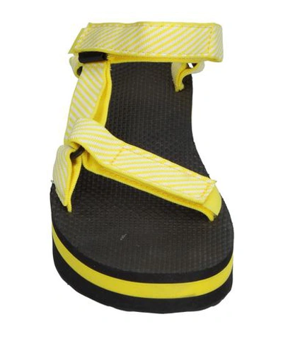 Shop Teva Sandals In Yellow