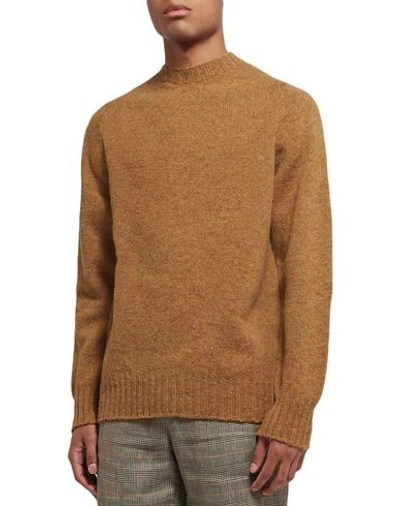 Shop Albam Sweaters In Camel