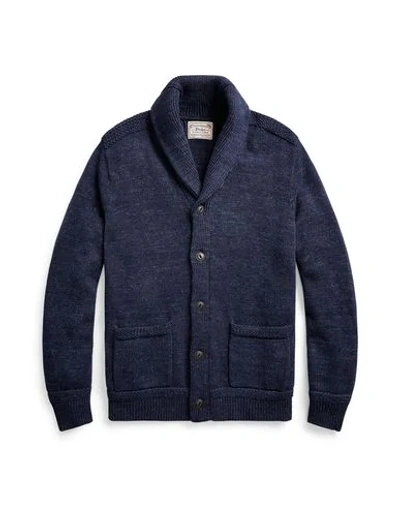 Shop Polo Ralph Lauren Cardigans In Dark Blue