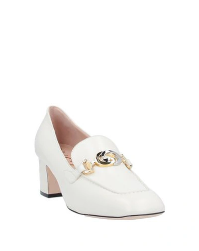 Shop Gucci Loafers In Ivory