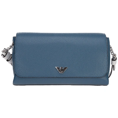 Shop Emporio Armani Women's Shoulder Bag In Blue