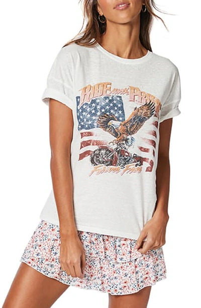 Shop Minkpink Forever Free Graphic Tee In Multi White