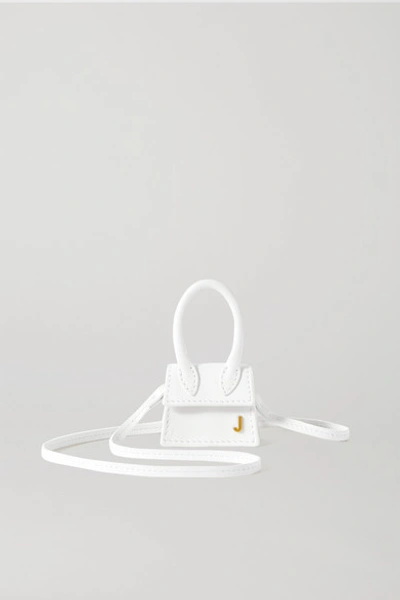 Shop Jacquemus Le Chiquito Petit Leather Tote In White