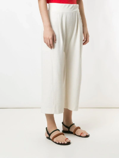 Osklen Cropped-hose Mit Tiefem Schritt In White
