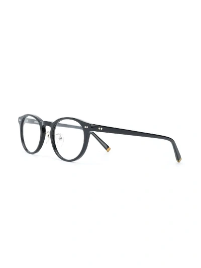 Shop Moscot Fran Kiemp Round Glasses In Black