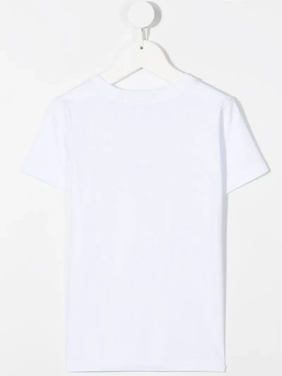Shop Givenchy Distressed Logo Print T-shirt In White