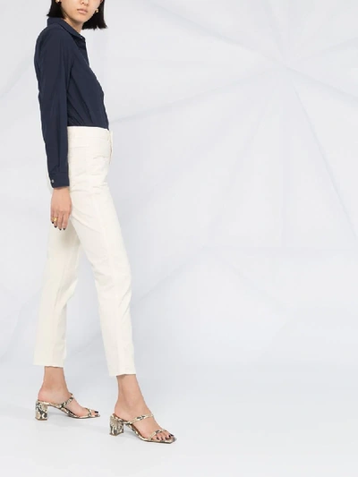 Shop Closed High-waisted Trousers In Neutrals
