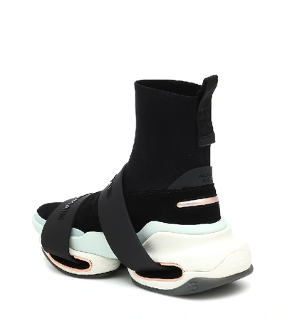 Shop Balmain Bbold Sneakers In Black