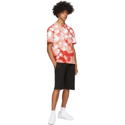 Shop Mcq By Alexander Mcqueen Mcq Alexander Mcqueen Pink And Red Mcq Swallow Tie-dye T-shirt In 6406 Red