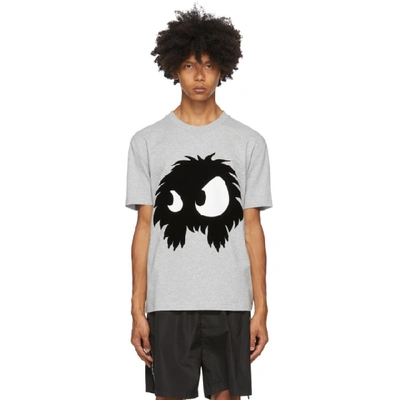 Shop Mcq By Alexander Mcqueen Grey Mcq Swallow Chester Monster T-shirt In 1225 Mercur