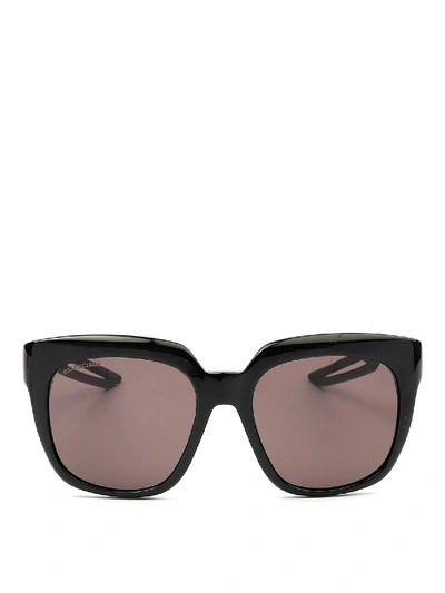 Shop Balenciaga Oversize Squared Sunglasses In Black