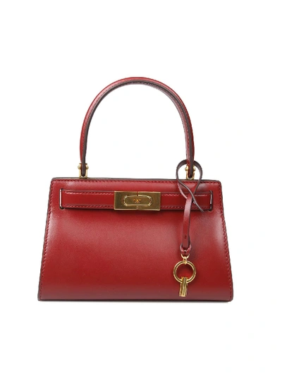 Shop Tory Burch Lee Radziwill Petite Bag In Tinto Color In Red