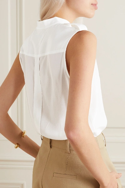 Shop Equipment Charlee Silk Crepe De Chine Top In White