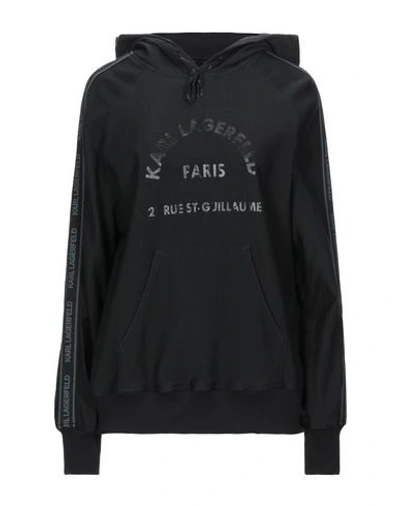 Shop Karl Lagerfeld Sweatshirts In Black