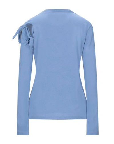 Shop Jw Anderson T-shirts In Pastel Blue