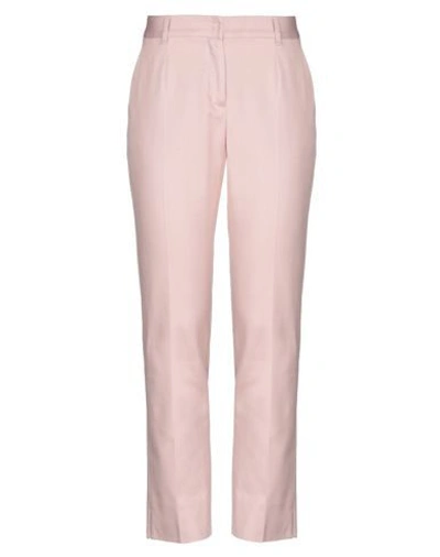 Shop Dolce & Gabbana Woman Pants Pink Size 6 Cotton, Elastane
