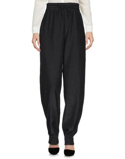 Shop Msgm Woman Pants Black Size 4 Polyester, Silk, Elastane