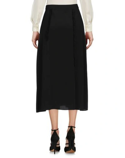 Shop Mcq By Alexander Mcqueen Midi Skirts In Black