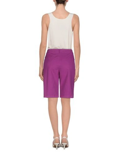 Shop Versace Bermudas In Mauve