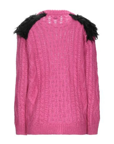 Shop Prada Sweaters In Fuchsia