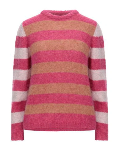 Shop Chiara Bertani Sweater In Fuchsia