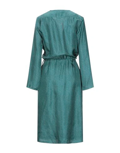 Shop Massimo Alba Midi Dresses In Green