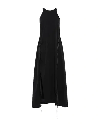 Shop Y-3 Long Dresses In Black