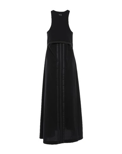 Shop Y-3 Long Dresses In Black