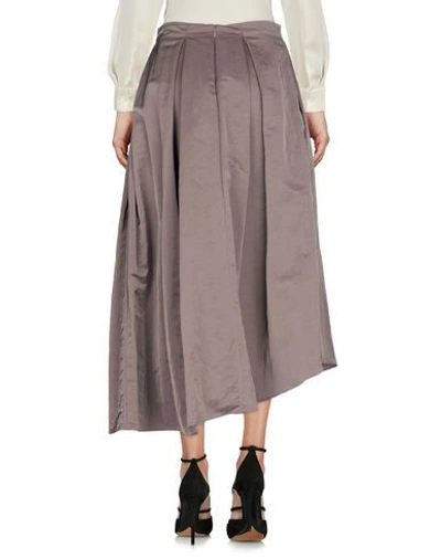 Shop Fabiana Filippi Woman Midi Skirt Dove Grey Size 2 Polyamide