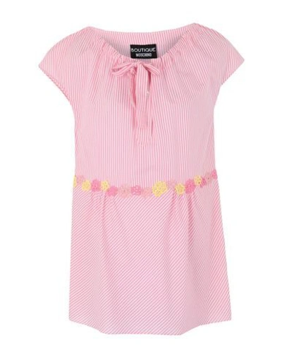 Shop Boutique Moschino Blouses In Pink