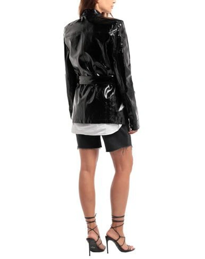 Shop Saint Laurent Leather Jacket In Black