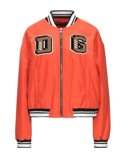 Shop Dolce & Gabbana Jackets In Orange